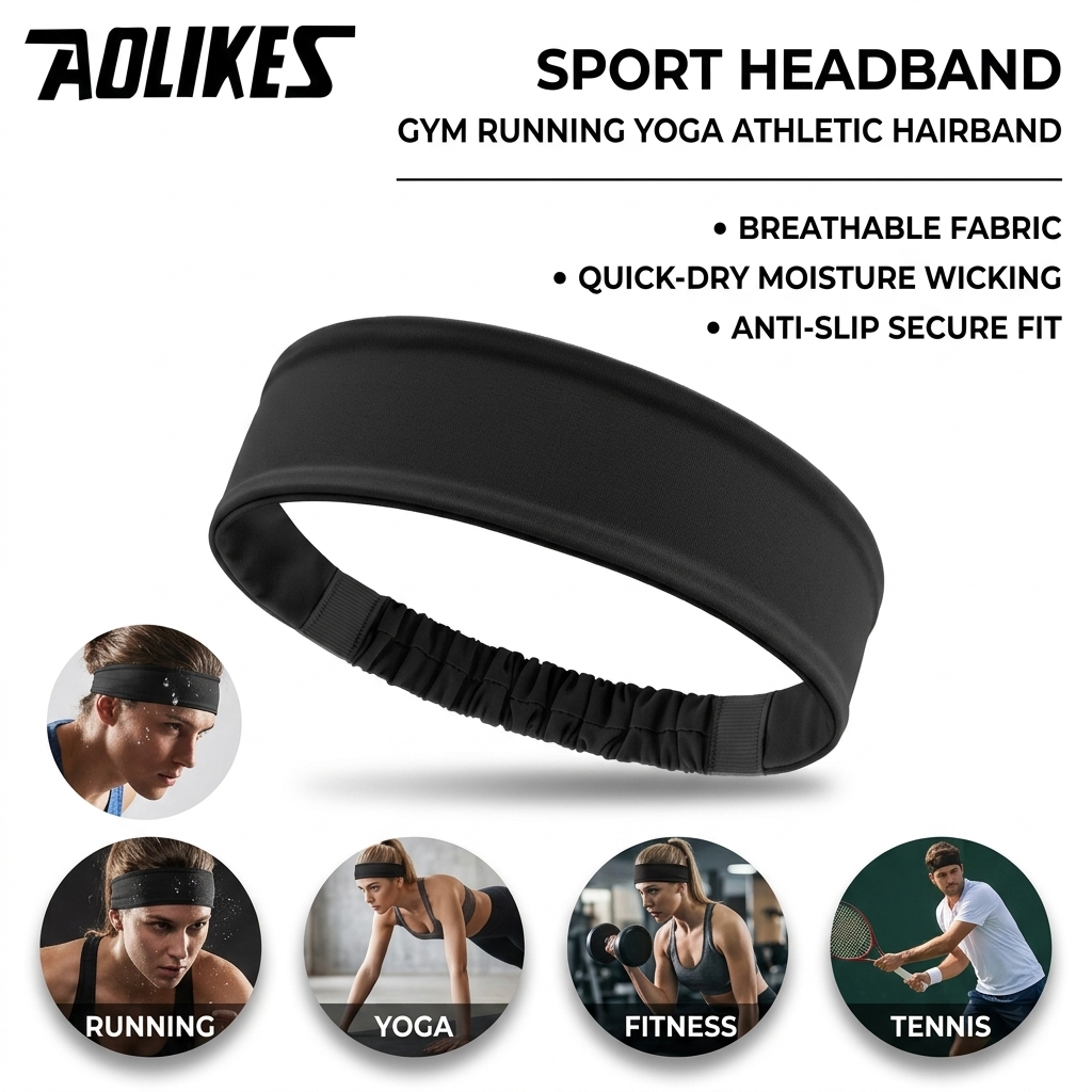 Polyester Sweatband for Gym Fi - Yoga Fitness Gear recension och pris