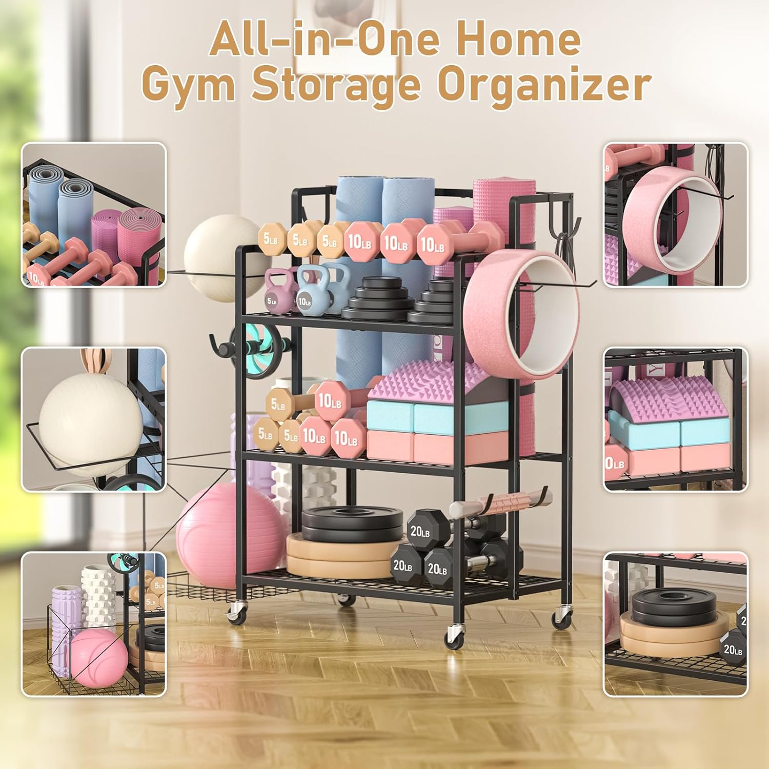 Home Gym Storage, No Material  - Kettlebell recension och pris