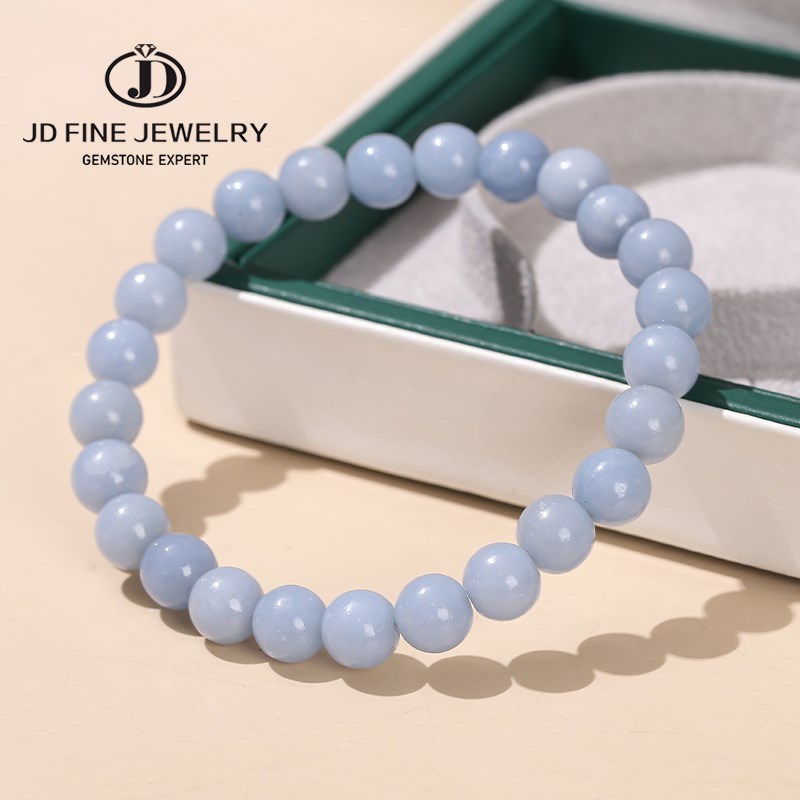 JD Natural Stone Blue Angelite - Yoga Fitness Tracker recension och pris