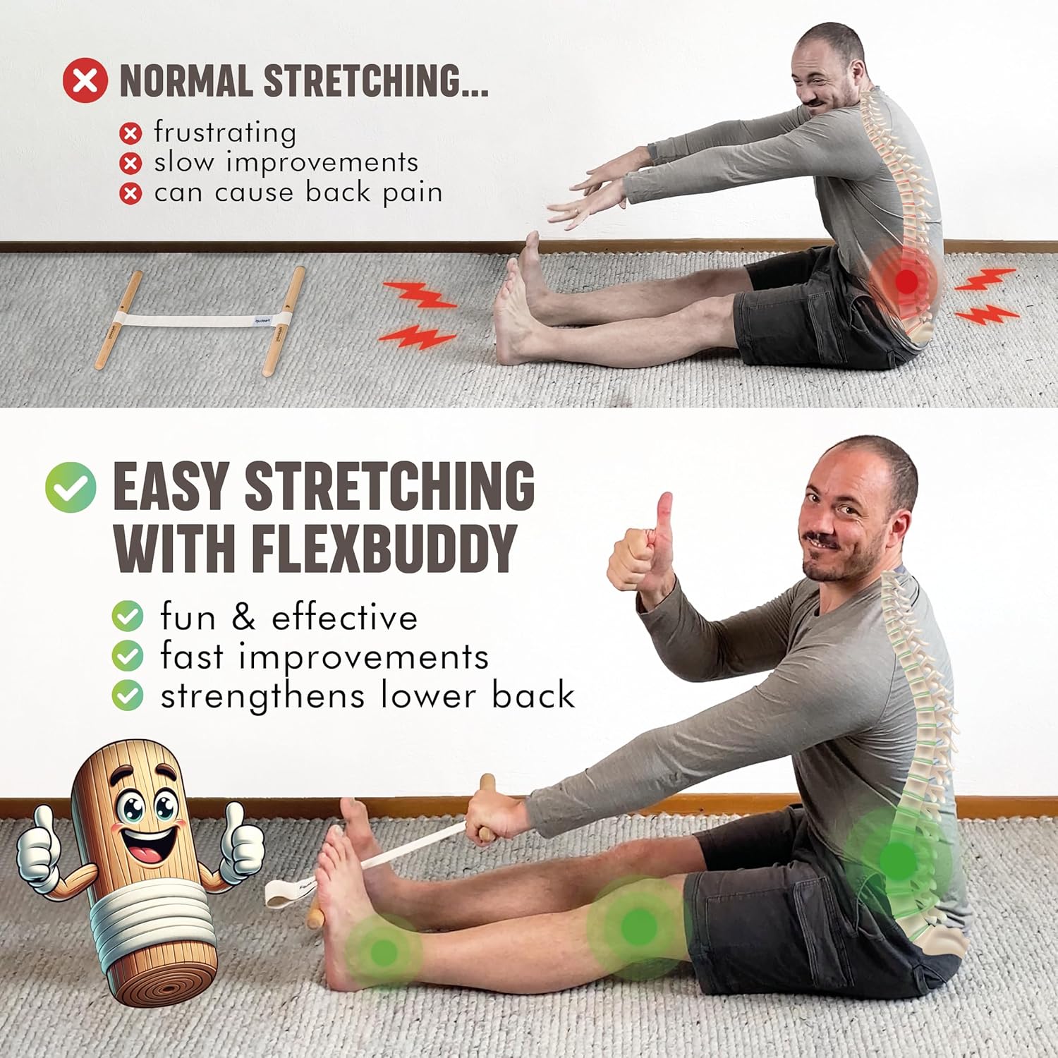 Hamstring Stretcher Adjustable - Yoga Fitness Usa recension och pris