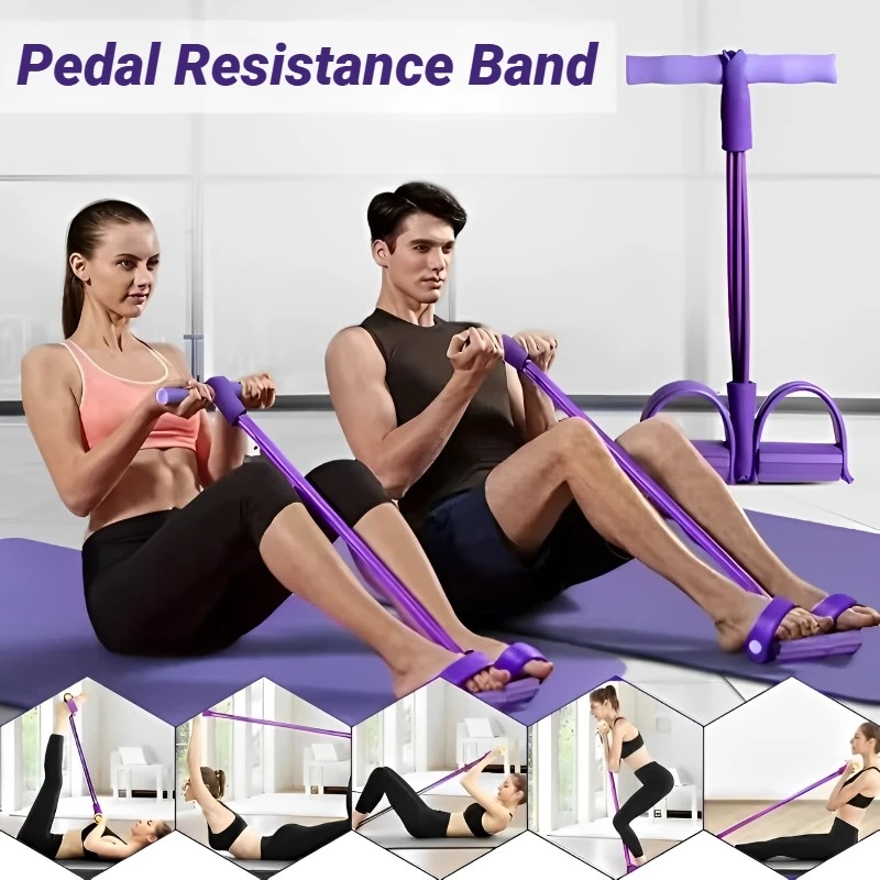 4‑Tube Pedal Tension Rope Mult - Yoga Fitness Youtube recension och pris