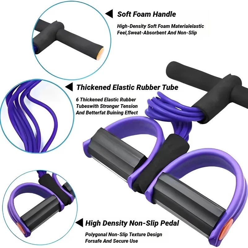 4‑Tube Pedal Tension Rope Mult - Yoga Fitness Youtube recension och pris