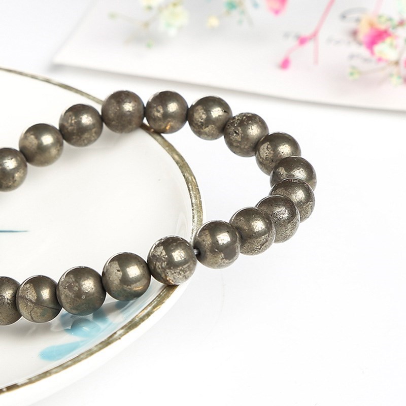JD Natural Pyrite Bead Bracele - Yoga Fitness Tracker recension och pris