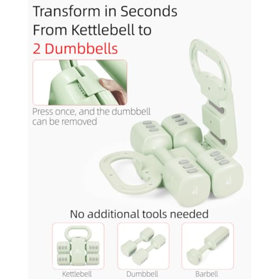 Home gym dumbbell set: 4-in-1  - Kettlebell recension och pris